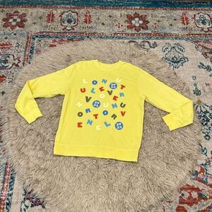 2023 Official Harry Styles Love On Tour Yellow Sweatshirt Concert Size Medium